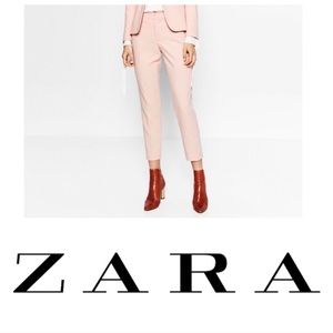 NEW Zara Pale Pink Pants Trousers 0